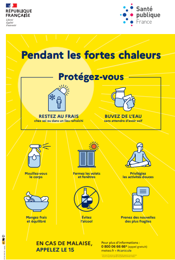 Les bons réflexes pendant les fortes chaleurs