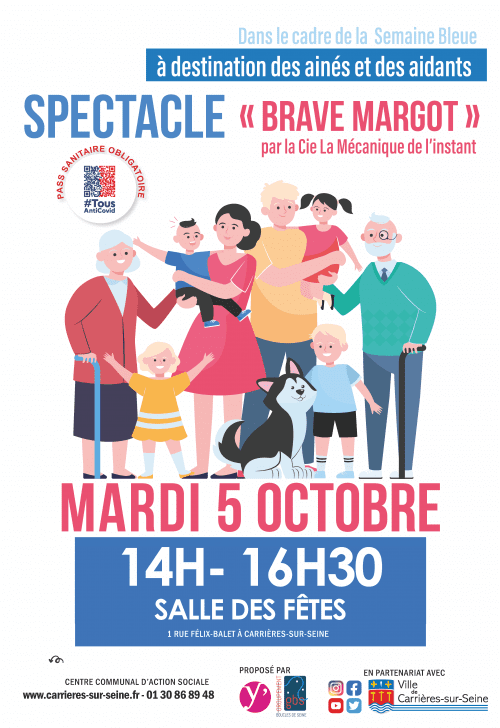 affiche spectacle Semaine Bleue