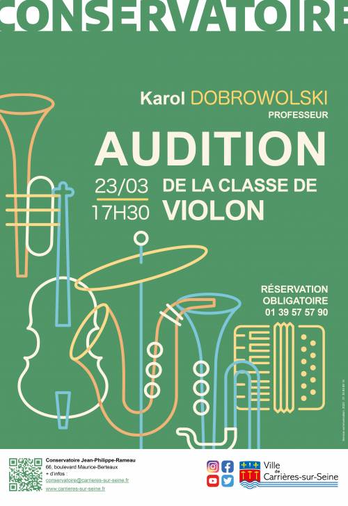 Audition classe de violon 23 mars