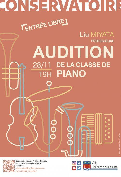 Affiche auditions de piano