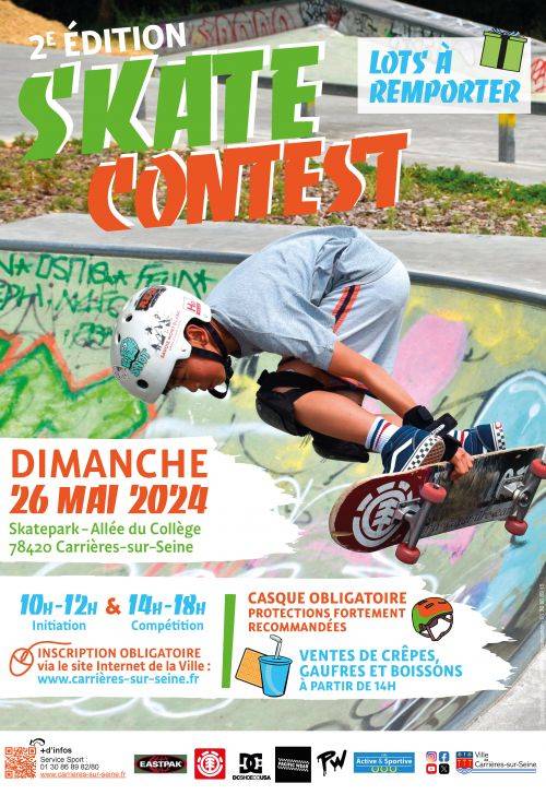 Affiche skate contest 2024