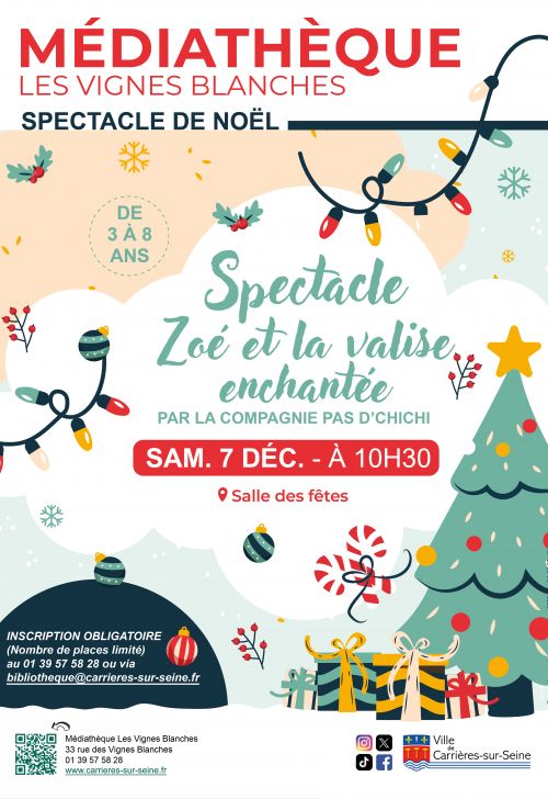 Médiathèque spectacle Noël 2024