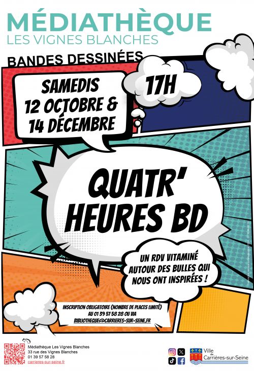 Quatr'heures BD médiathèque oct/déc