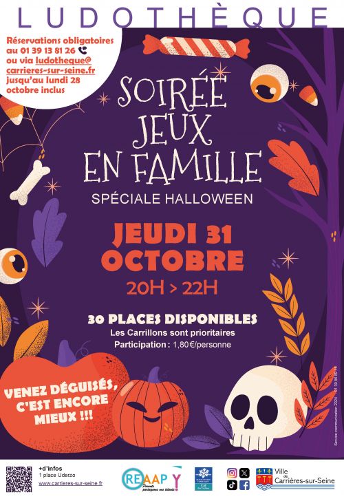SOirée halloween ludothèque 2024