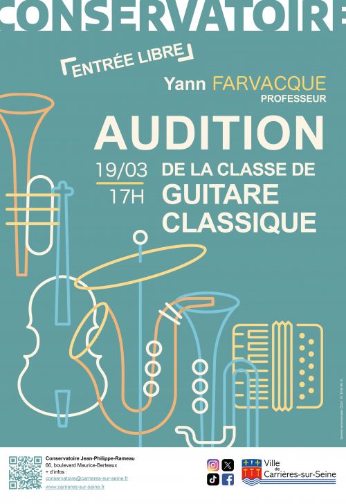 Audition de la classe de guitare classique 1903