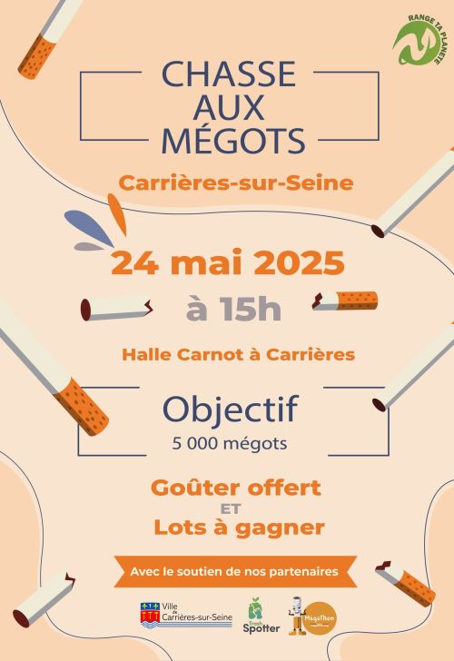 Chasse aux mégots 24 mai 2025
