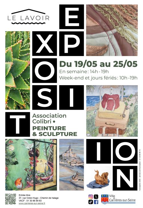 Affiche lavoir colibri 2025