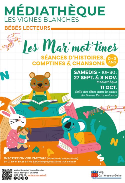 Affiche les marmotines septembre à décembre 2025