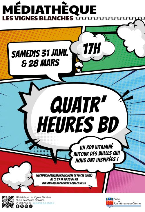 Quatr'heures bd : janvier à mars 2026