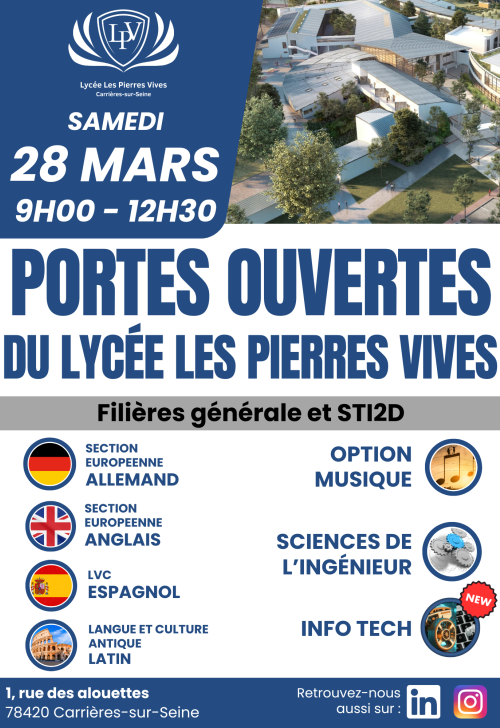 Portes Ouvertes Lycée Les Pierres Vives