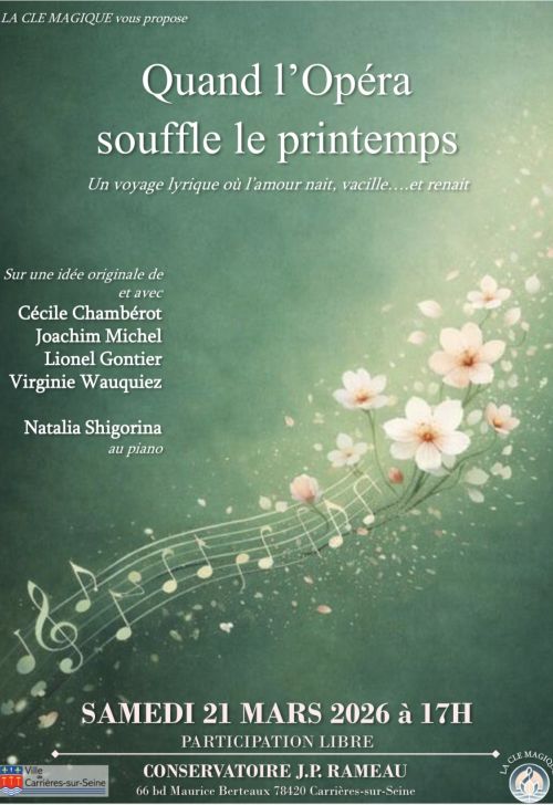 Affiche du concert du 21 Mars 2026 au Conservatoire