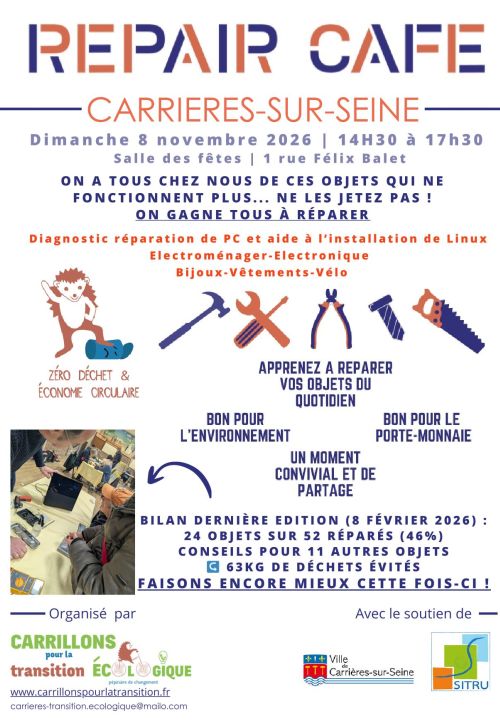 Repair Café du 8 novembre 2026