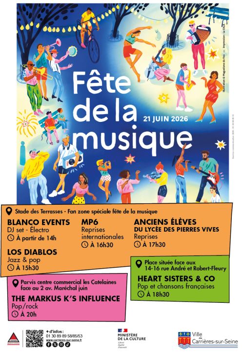 Affiche fête de la musique 2026