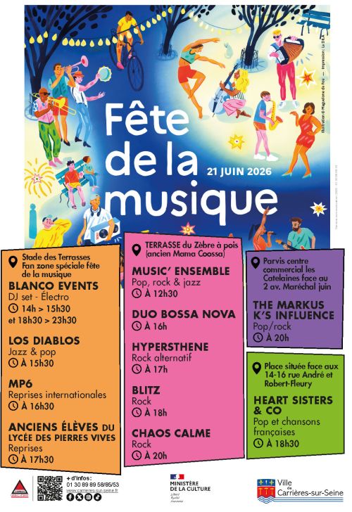Affiche fête de la musique 2026