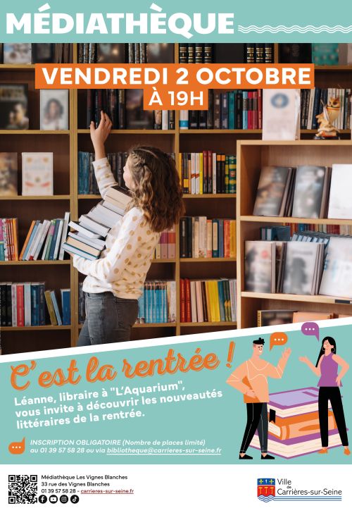 Affiche millefeuille - rentrée littéraire