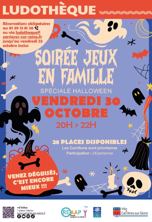 SOirée halloween ludothèque 2026