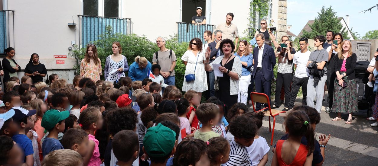 Inauguration plaque école Victor-Hugo