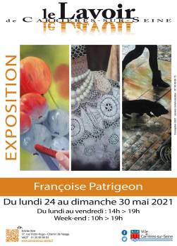 affiche exposition au Lavoir Françoise Patrigeon