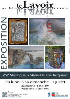 Affiche exposition VSP MOSAIQUES - MH JACQUARD