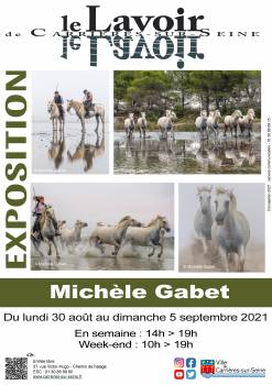 Affiche exposition Michèle Gabet