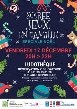 Soirée jeux en famille noel