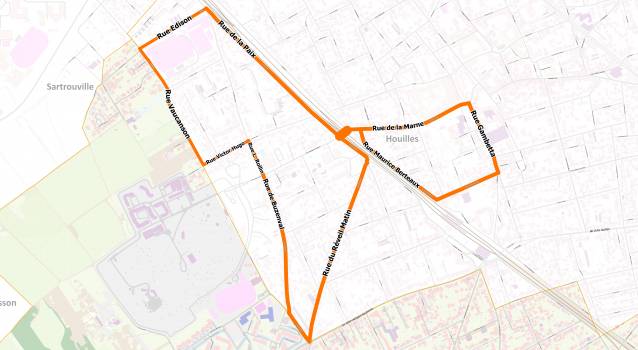 Tour de Houilles 2022 - parcours et rues barrées à Carrières