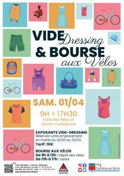 Affiche vide-dressing & bourse aux vélos