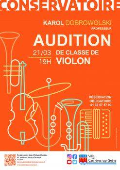 Audition de la classe de violon 21/03