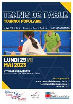 affiche tournoi populaire