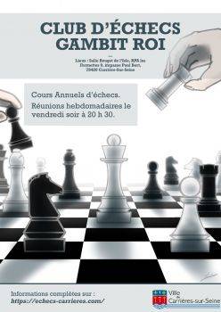 Affiche Club d'échecs AJEC