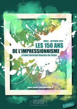 Affiche des 150 ans de l'Impressionnisme.