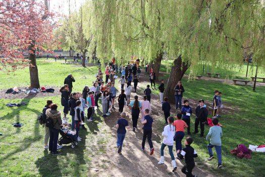 Course longue dans le Parc de la Mairie.