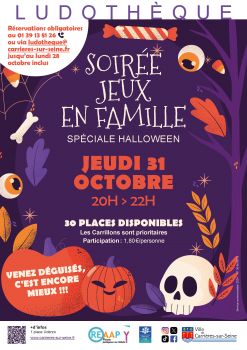 SOirée halloween ludothèque 2024