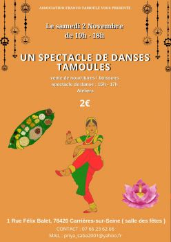 Spectacle de danses tamoules 