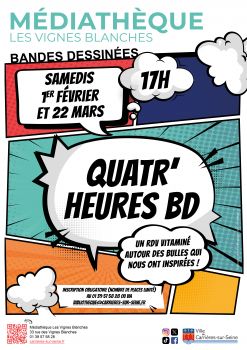 Quatr'heures BD médiathèque février/mars