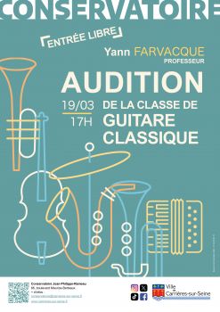 Audition de la classe de guitare classique 1903