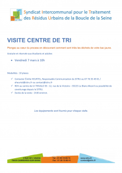 VISITE CENTRE DE TRI