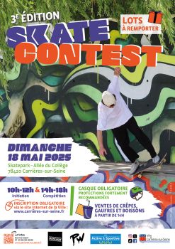 Affiche skate contest 2025