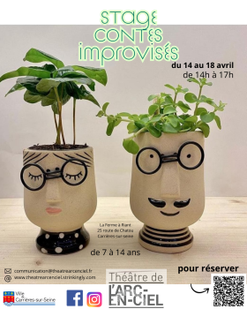 Stage de contes improvisés théâtre de l'arc en ciel