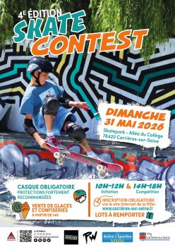 Affiche skate contest 2026