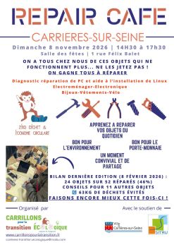 Repair Café du 8 novembre 2026