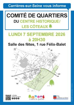 Comité de quartiers centre historique 2026