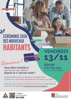 Cérémonie des nouveaux habitants 2026