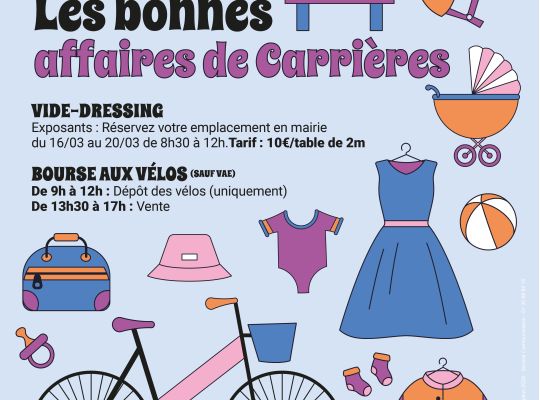 AFFICHE VIDE DRESSSING ET VOURSE AUX VÉLOS 2026